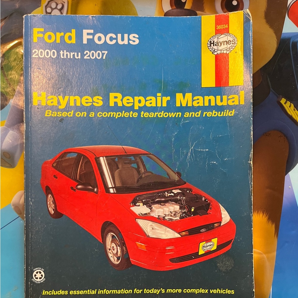 Ford Focus 2000-2007 Haynes Repair Manual 36034 Softcover